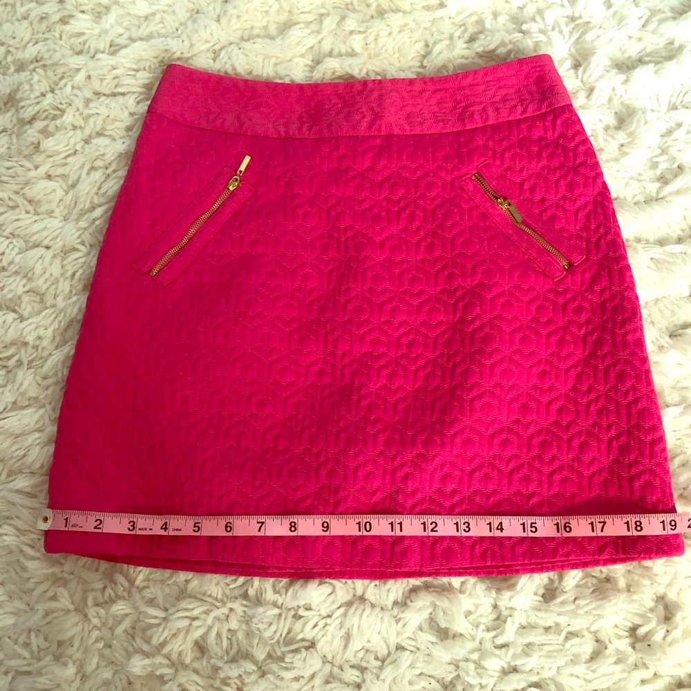 NWT Worthington hot pink zipper skirt